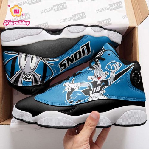 Detroit Lions Bugs Bunny Air Jordan 13 Sneaker Custom For Fans Gift