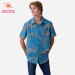 Detroit Lions Hawaiian Button Up Shirt