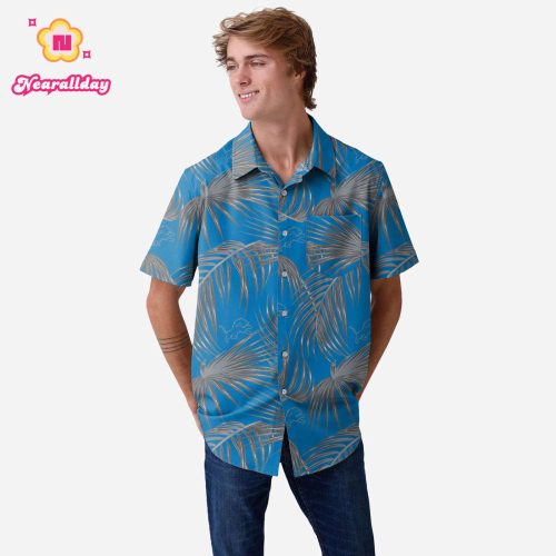 Detroit Lions Hawaiian Button Up Shirt