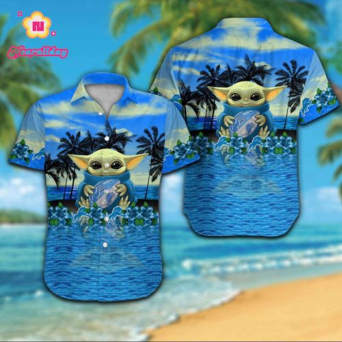 Detroit Lions Hawaiian Shirt Gift for Men Women #14