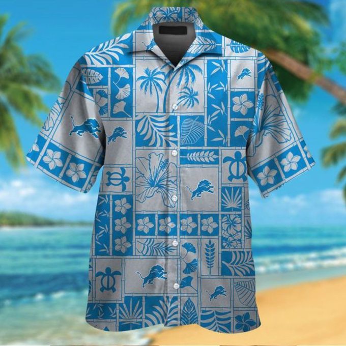 Detroit Lions Hawaiian Shirt Gift for Men Women #16