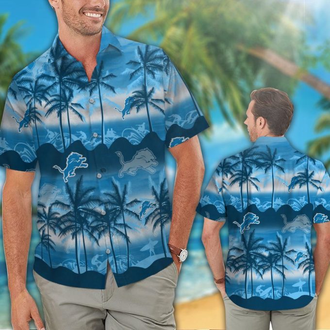 Detroit Lions Hawaiian Shirt Gift for Men Women #18
