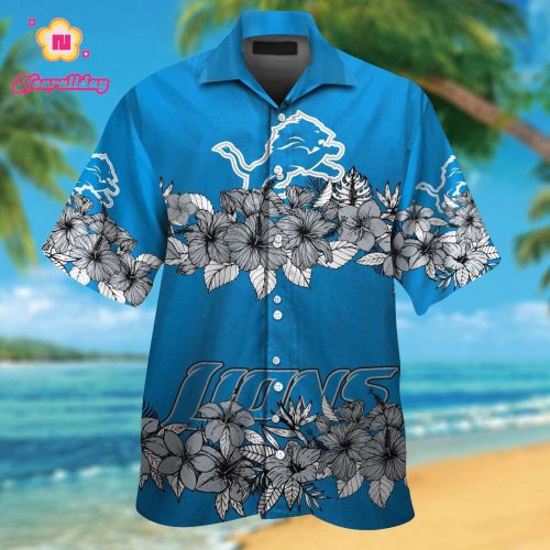 Detroit Lions Hawaiian Shirt Gift for Men Women #28