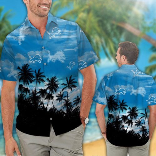 Detroit Lions Hawaiian Shirt Gift for Men Women #3