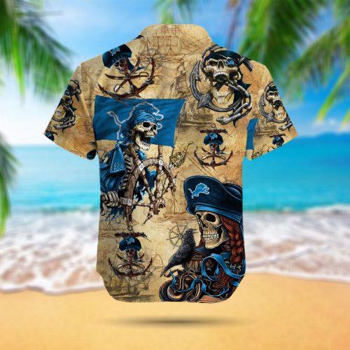 Detroit Lions Pirates Retro Hawaiian Shirt