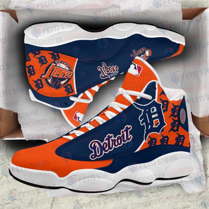 Detroit Tigers Air Jordan 13 Sneaker Custom For Fans  Unisex Shoes Gift
