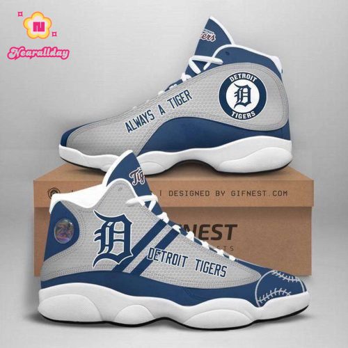 Detroit Tigers Air Jordan 13 Sneaker Custom For Fans  Unisex Shoes Gift