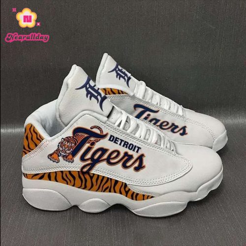 Detroit Tigers Baseball Team Jordan 13 Shoes  JD13 Sneakers For Men Women- Unisex Shoes Gift
