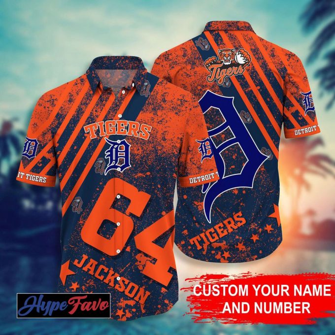 Custom Detroit Tigers MLB Hawaiian Shirt – Personalize Your Style!