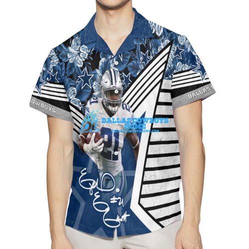 Ezekiel Elliott Hawaiian Shirt Design By Dallas Cowboys Home