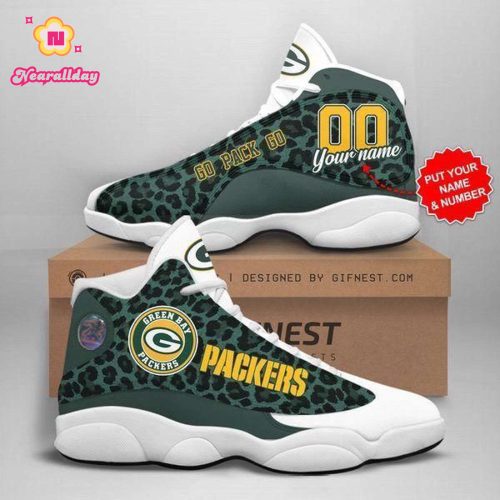 Green Bay Packers Air Jordan 13 Sneaker Custom For Fans Gift