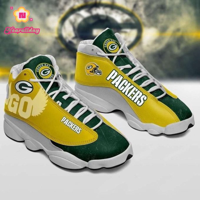 Green Bay Packers Air Jordan 13 Sneaker Custom For Fans Gift