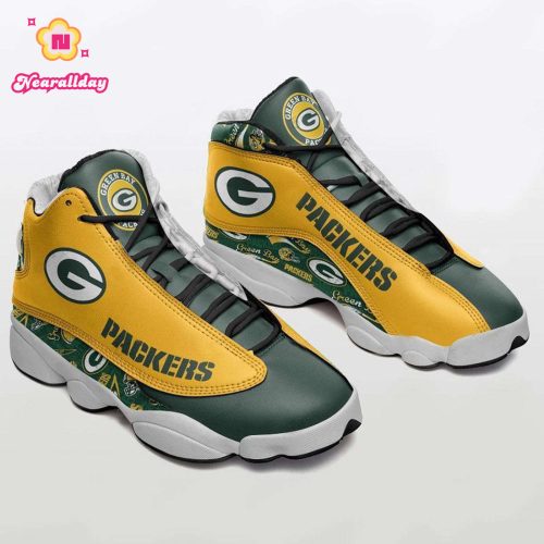 Green Bay Packers Air Jordan 13 Sneaker Custom For Fans Gift