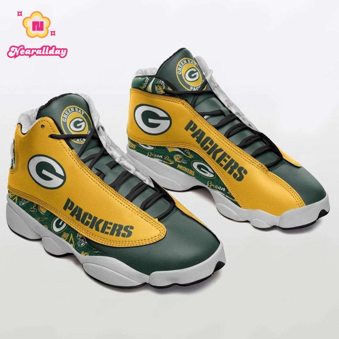 Green Bay Packers Air Jordan 13 Sneaker Custom For Fans Gift