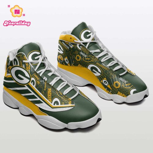 Green Bay Packers Air Jordan 13 Sneakers 897