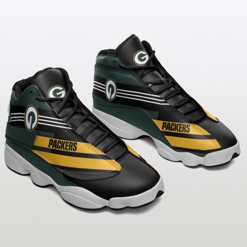 Green Bay Packers Air Jordan 13 Sneakers BG89
