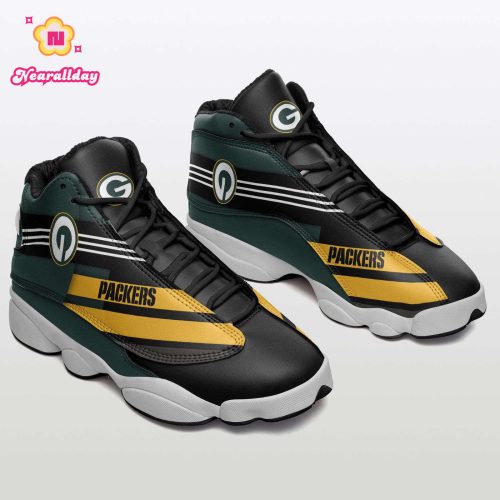 Green Bay Packers Air Jordan 13 Sneakers BG89