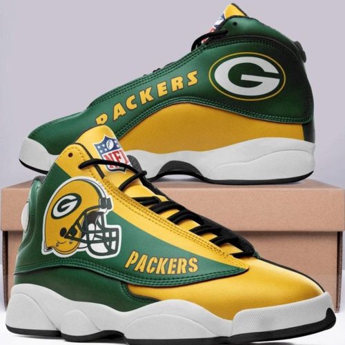 Green Bay Packers Air Jordan 13 Sneakers For Men Women