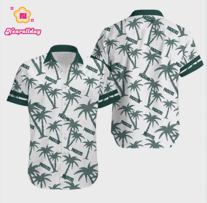 Green Bay Packers Coconut Tree Hawaiian Shirt
