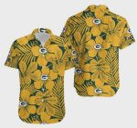 Green Bay Packers Flower Hawaiian Shirt