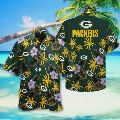 Green Bay Packers Green Coconut Hawaiian Shirt