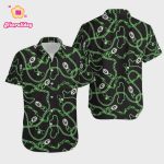 Green Bay Packers Logo Black Background Hawaiian Shirt Green Bay Packers Logo Black Background Hawaiian Shirt