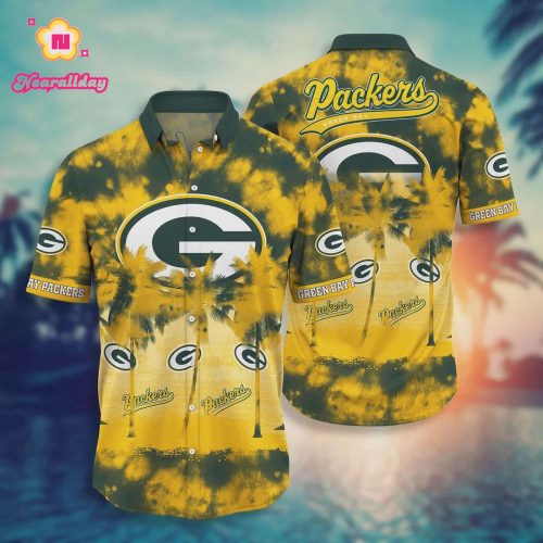 Green Bay Packers Logo Hawaiian Shirt