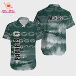 Green Bay Packers Logo Pattern Hawaiian Shirt V2