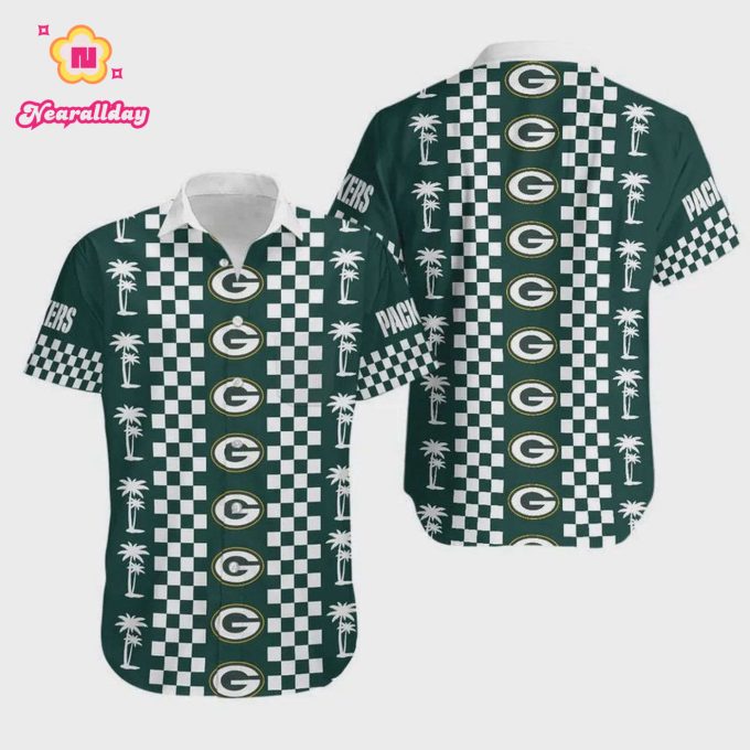 Green Bay Packers New Coconut Trees Hawaiian Shirt