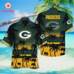 Green Bay Packers Tree Aloha Hawaiian Shirt