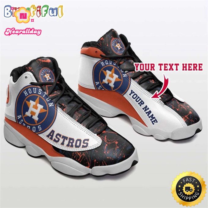 Houston Astros Air Jordan 13 Sneaker Custom For Fans  Unisex Shoes Gift