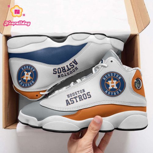 Houston Astros Air Jordan 13 Sneaker Custom For Fans  Unisex Shoes Gift