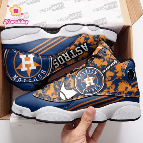 Houston Astros Air Jordan 13 Sneaker Custom For Fans  Unisex Shoes Gift