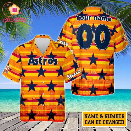 Custom Houston Astros Space Hawaiian Shirt – Personalized MLB Apparel