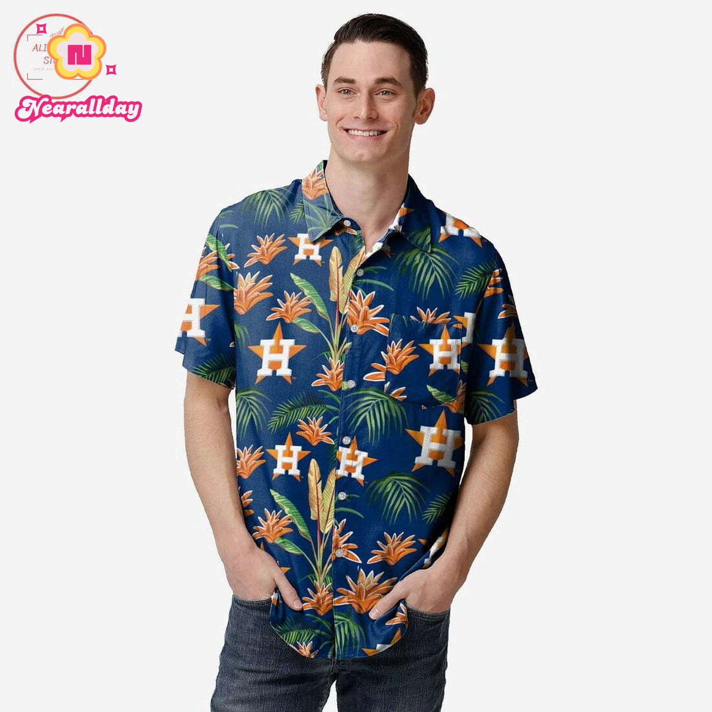 Get in the Game with the Houston Astros Victory Vacay Hawaiian Shirt Get in the Game with the Houston Astros Victory Vacay Hawaiian Shirt