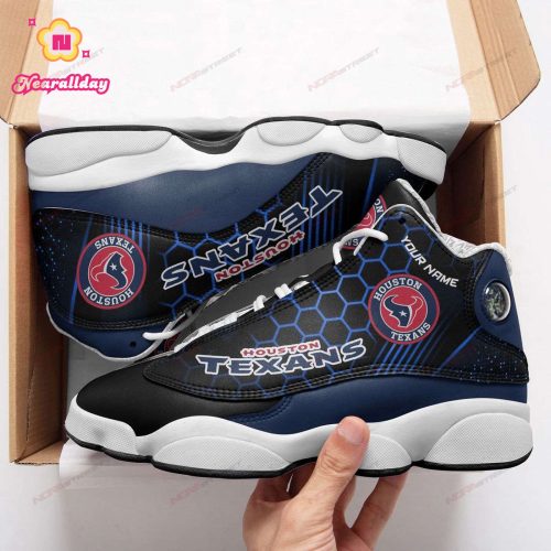 Houston Texans Air Jordan 13 Sneaker Custom For Fans Gift