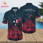 Houston Texans Flower Style Hawaiian Shirt