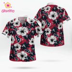 Houston Texans Flower Tropical Floral Aloha Hawaiian Shirt