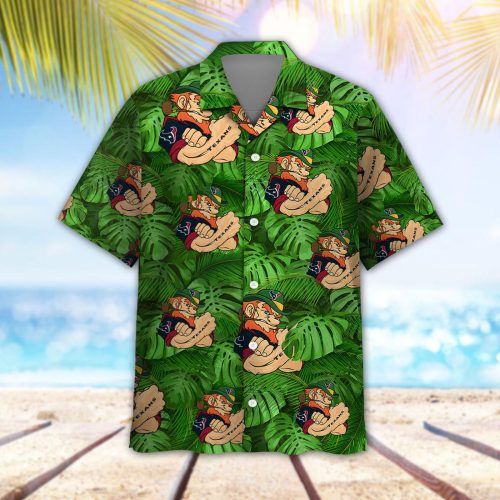 Houston Texans Leprechaun St. Patrick’s Day Hawaiian Shirt