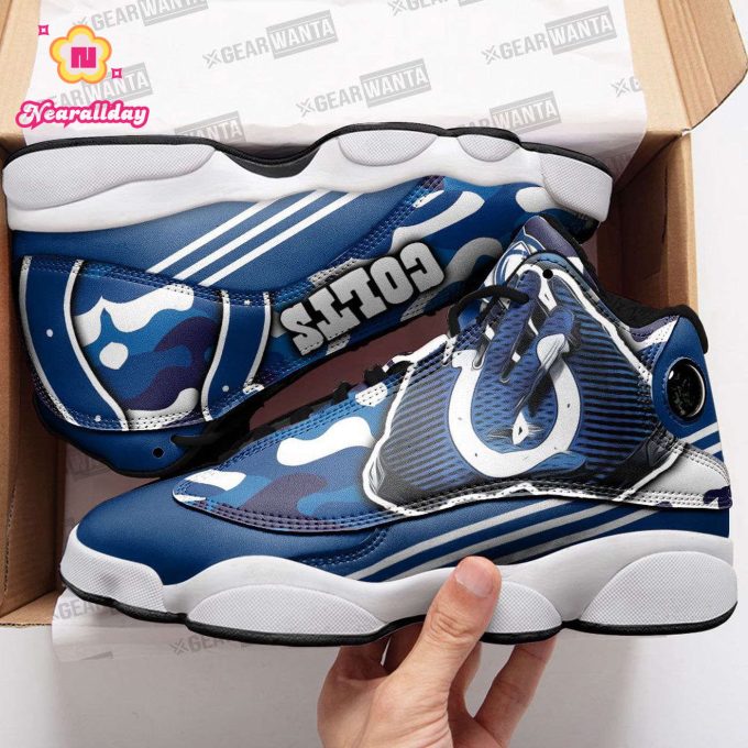 Indianapolis Colts Air Jordan 13 Sneaker Custom For Fans Gift