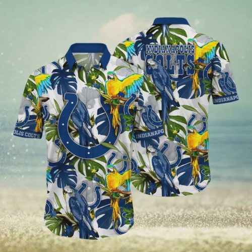 Indianapolis Colts Flower Summer Hawaiian Shirt