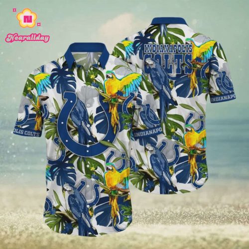 Indianapolis Colts Flower Summer Hawaiian Shirt