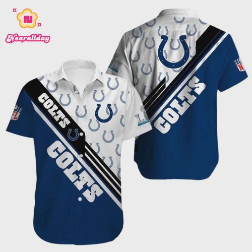 Indianapolis Colts Football Logo Hawaiian Shirt V1