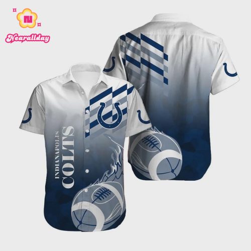 Indianapolis Colts Football Logo Hawaiian Shirt V2