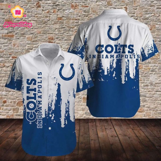 Indianapolis Colts Football Magic Pattern Hawaiian Shirt