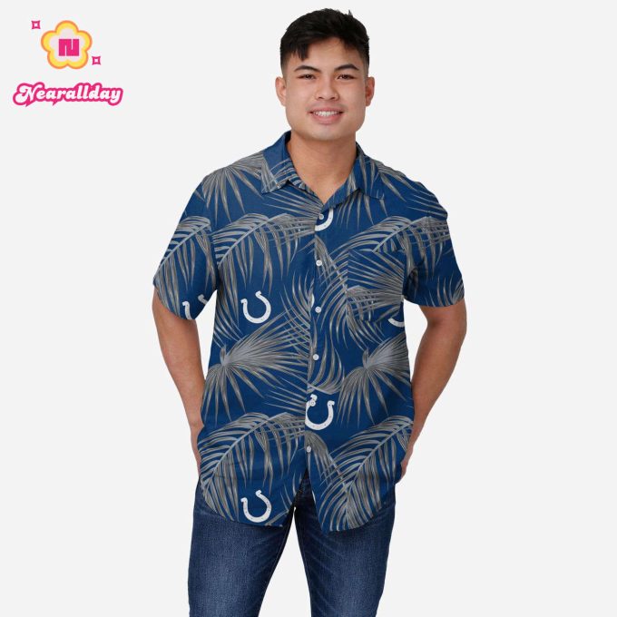 Indianapolis Colts Hawaiian Button Up Shirt