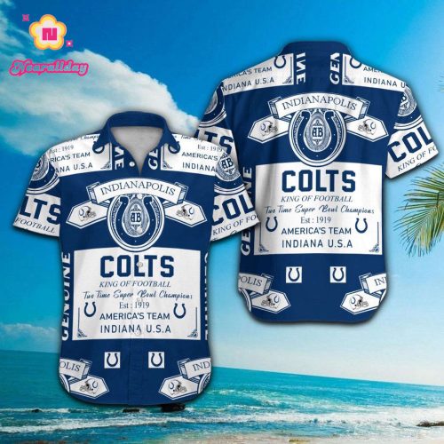 Indianapolis Colts Hawaiian Shirt Gift for Men Women #12
