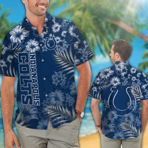 Indianapolis Colts Hawaiian Shirt Gift for Men Women #4