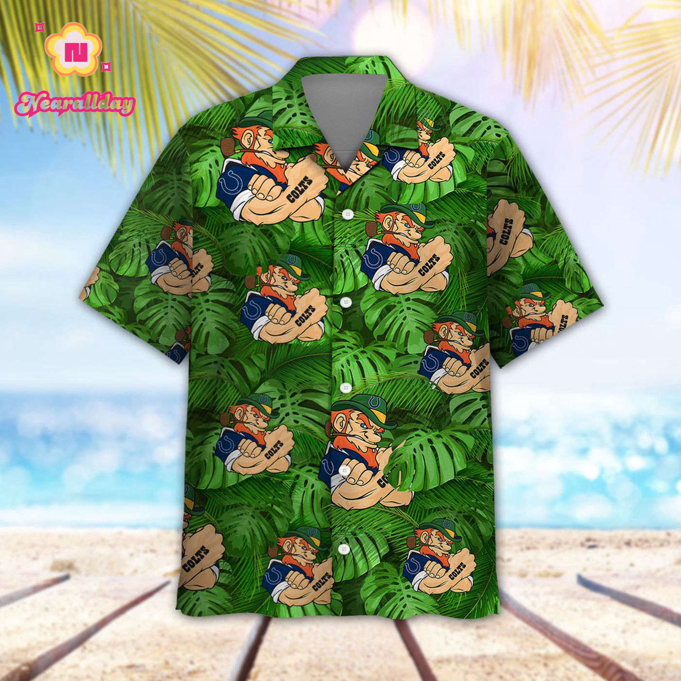 Indianapolis Colts Leprechaun St. Patrick’s Day Hawaiian Shirt Indianapolis Colts Leprechaun St. Patrick’s Day Hawaiian Shirt