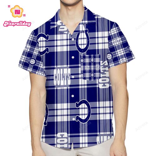 Indianapolis Colts7 3D All Over Print Summer Beach Hawaiian Shirt With Pocket